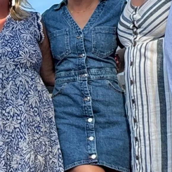 Zara Denim Mini Dress - Picture 3 of 4